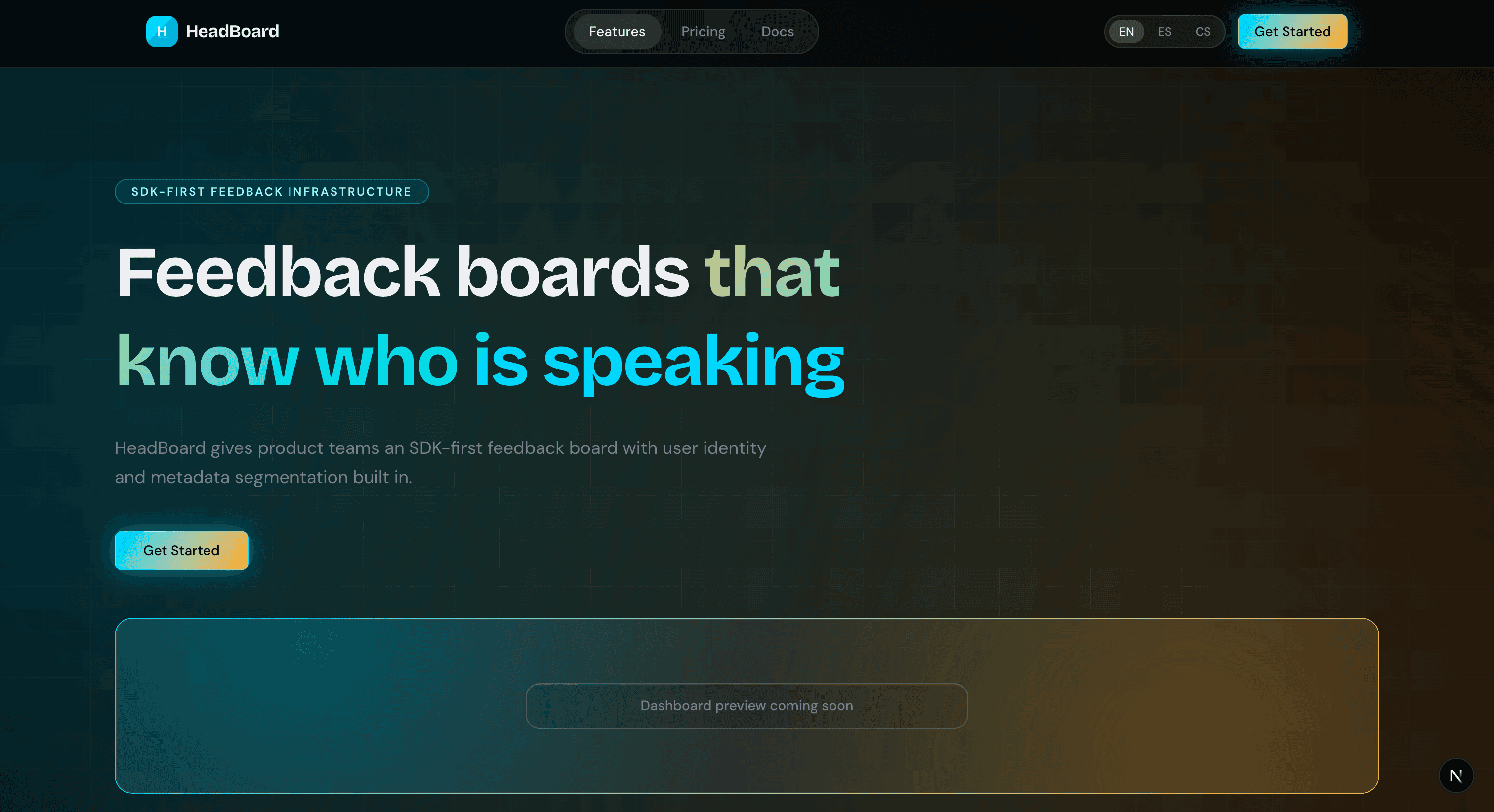 HeadBoard dashboard